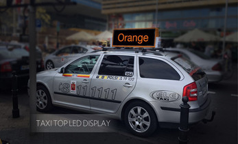 taxi topper display