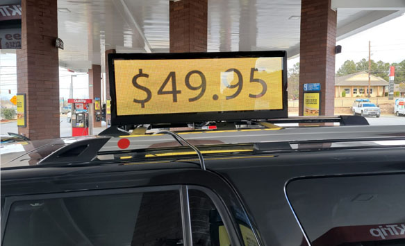 Taxi Top Digital Signage from USA