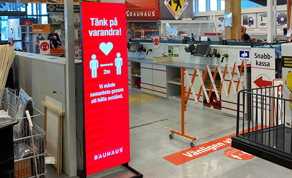 From NSE LED Poster in Swedish supermarket