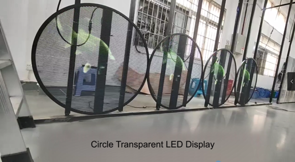 transparent circular LED displays