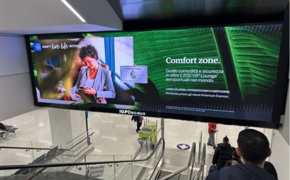 Indoor LED Display used in Milan International Airport, Italy