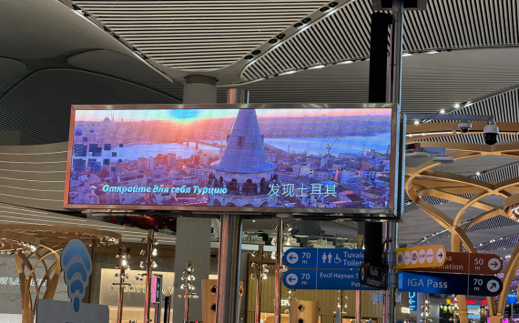 Indoor LED Advertising Display Screen In Turkey Case