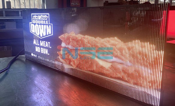 Car Rear Window Advertising transparent led display