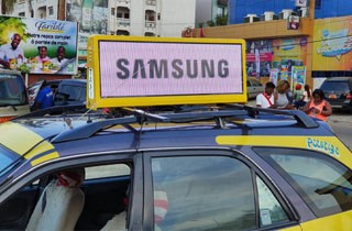 Cameroon Digital Advertising on cars