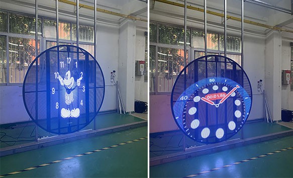 Transparent Circle LED Display - the Smart Way to Look Sci-fi and High-end