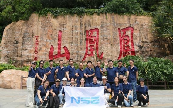 NSELED team in Fenghuang Mountain group building
