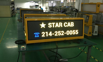 Taxi top LED display