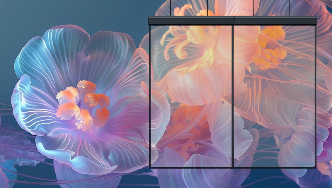Naked-Eye 3D Holographic Effect