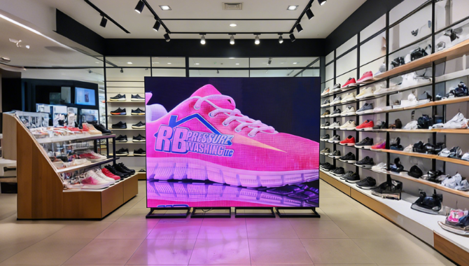 Seamless indoor LED poster used at exhibition booth