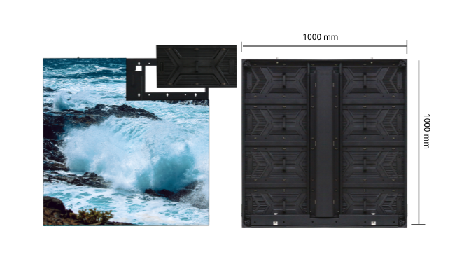 1000×1000mm Outdoor LED Cabinet