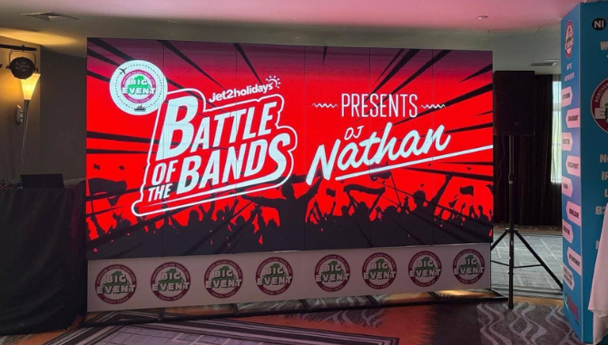 LED Posters for Band Battle Events