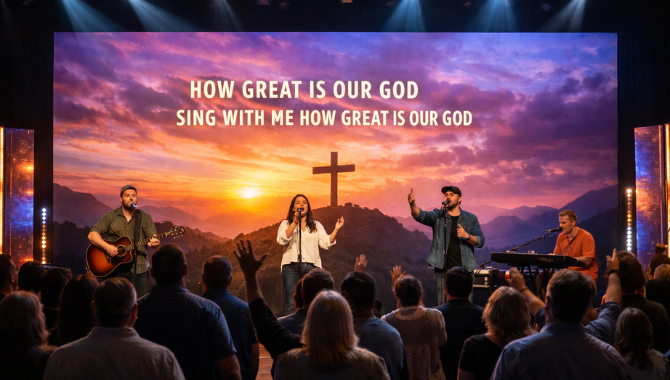 LED Wall for Worship Service