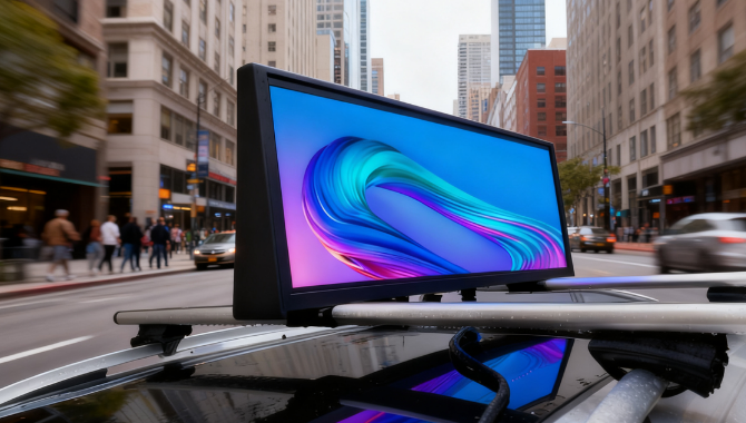 Turn Every Taxi Into a Moving LED Billboard