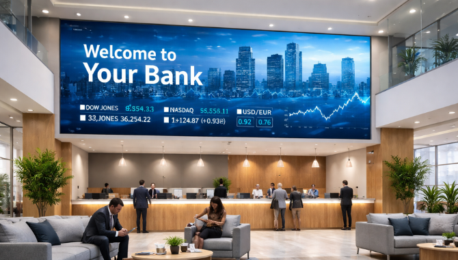 Benefits of Digital Signage in Retail Banking