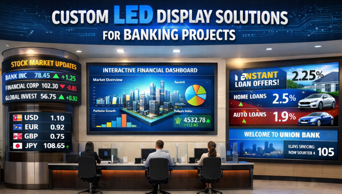 Custom LED Solutions for Banking Projects