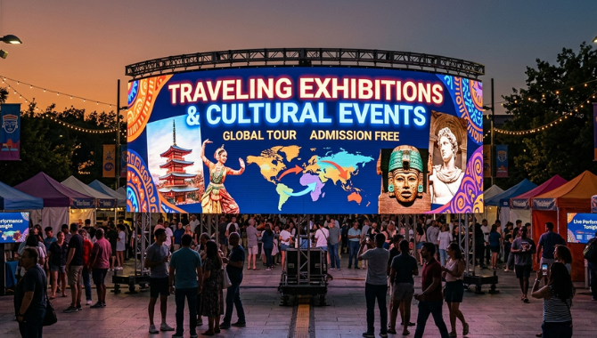 Traveling exhibitions and cultural events