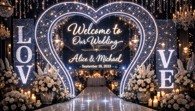 Wedding Entrance LED Display