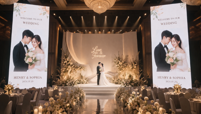 Wedding led Side Screen Display