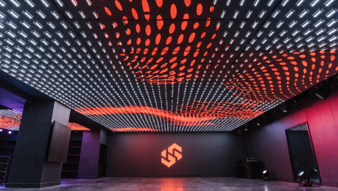A custom LED ceiling screen becomes part of the venue identity itself. This is especially valuable for: Luxury retail High-end hospitality Corporate innovation centers Entertainment venues Digital ceilings allow visual environments to change without physical remodeling. Businesses can update: Seasonal themes Branding campaigns Environmental mood Event visuals without reconstructing architectural elements.