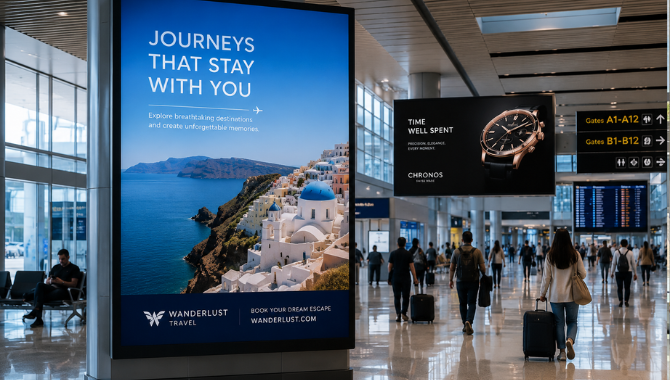 Airport Advertising LED Screens