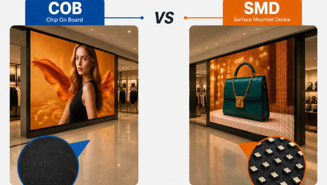 COB vs SMD for Indoor Retail LED Displays