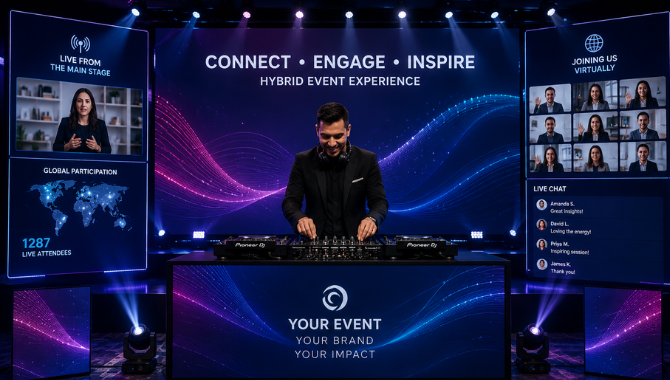 Corporate DJ & Hybrid Event Displays