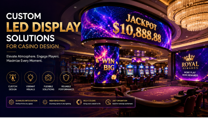 Custom LED Display Solutions for Casino Design