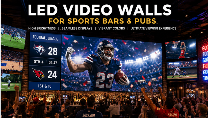 LED Video Walls for Sports Bars & Pubs