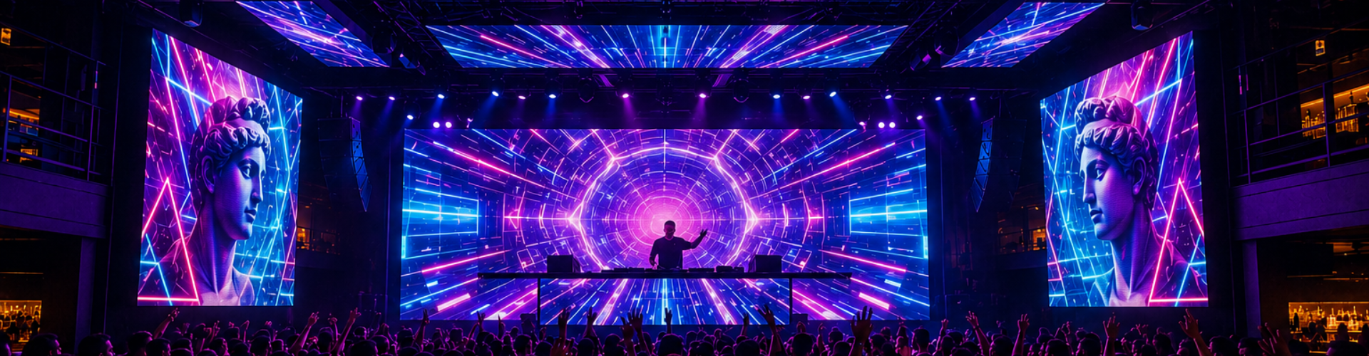 Modern nightlife venues increasingly rely on immersive visual systems to create memorable customer experiences.