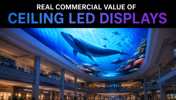 Real Commercial Value of Ceiling LED Displays