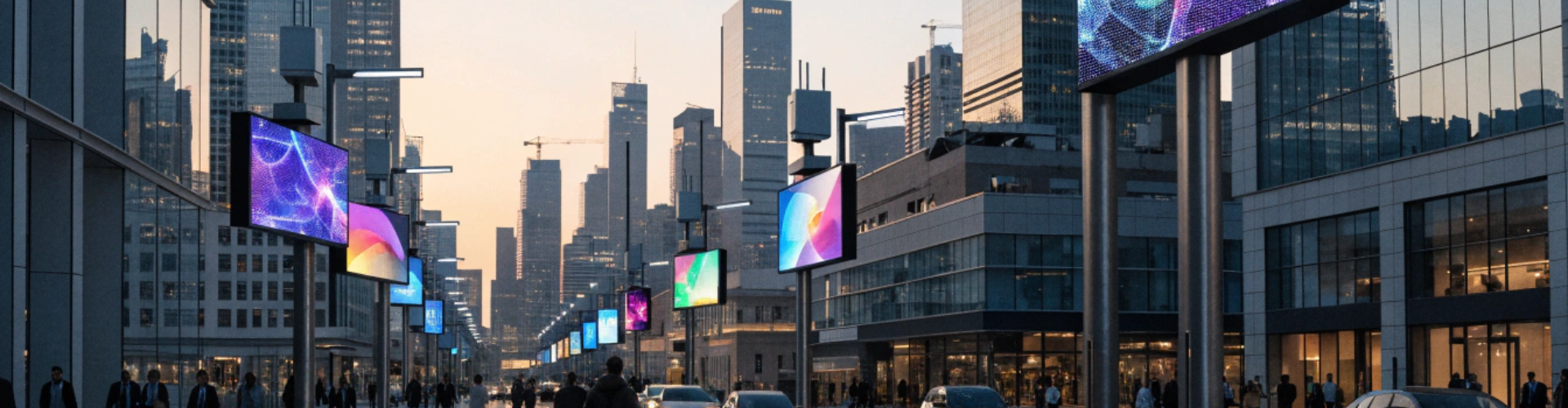 Street Light Pole LED Display
