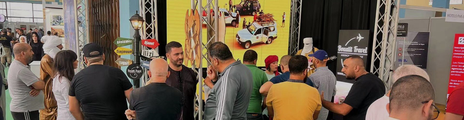 Algeria LED Poster Display exhibition booth banner